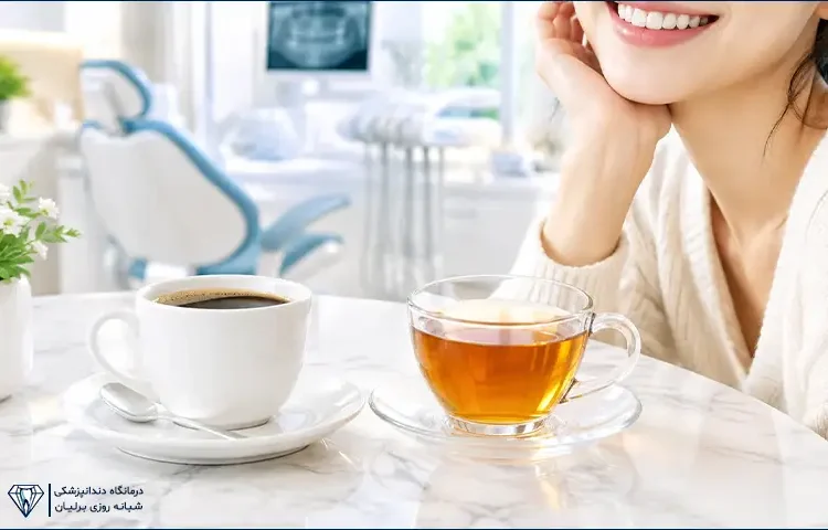 تأثیر چای و قهوه بر رنگ دندان